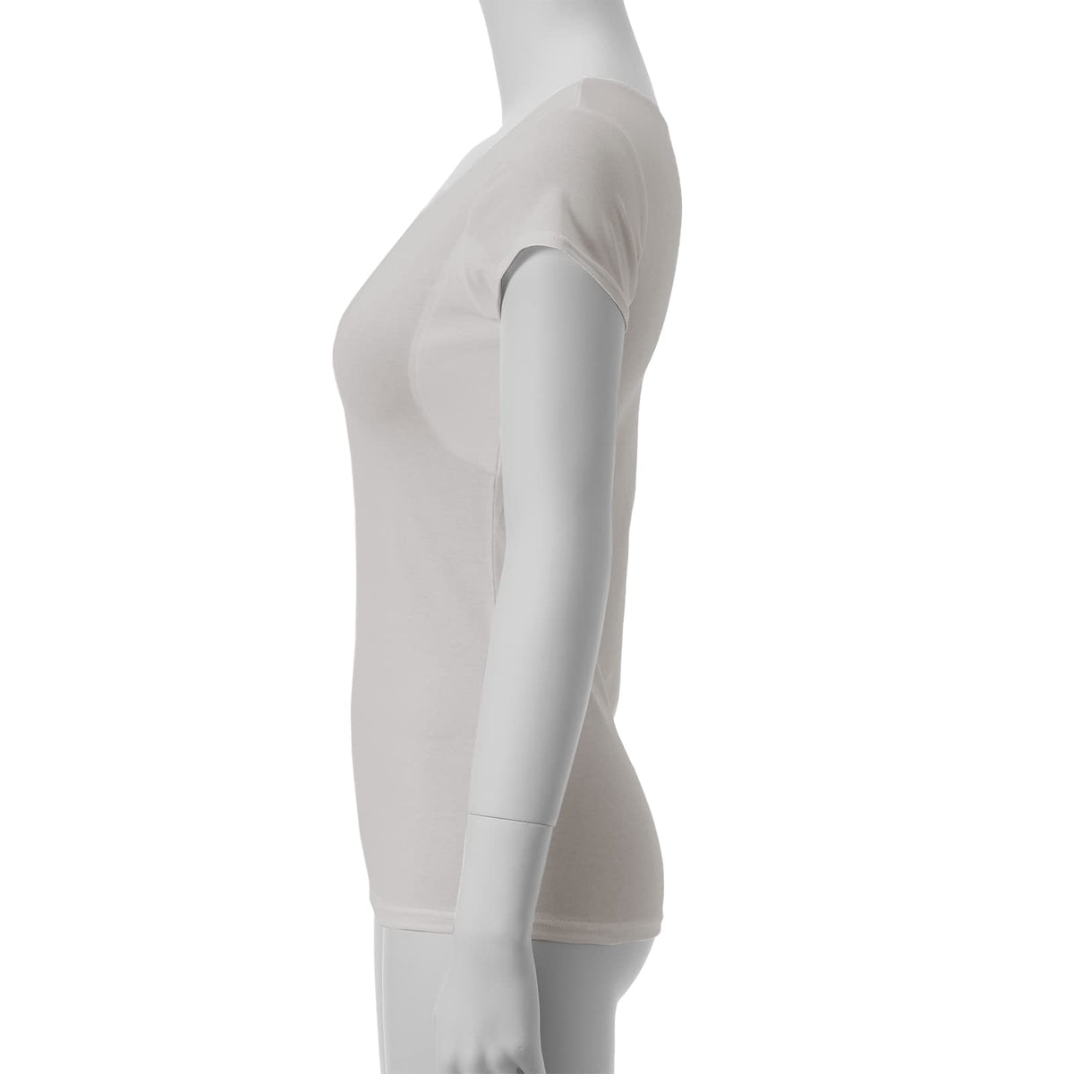 DEOEST Odor-Resistant French Sleeve with Sweat Pads Size L Light Gray