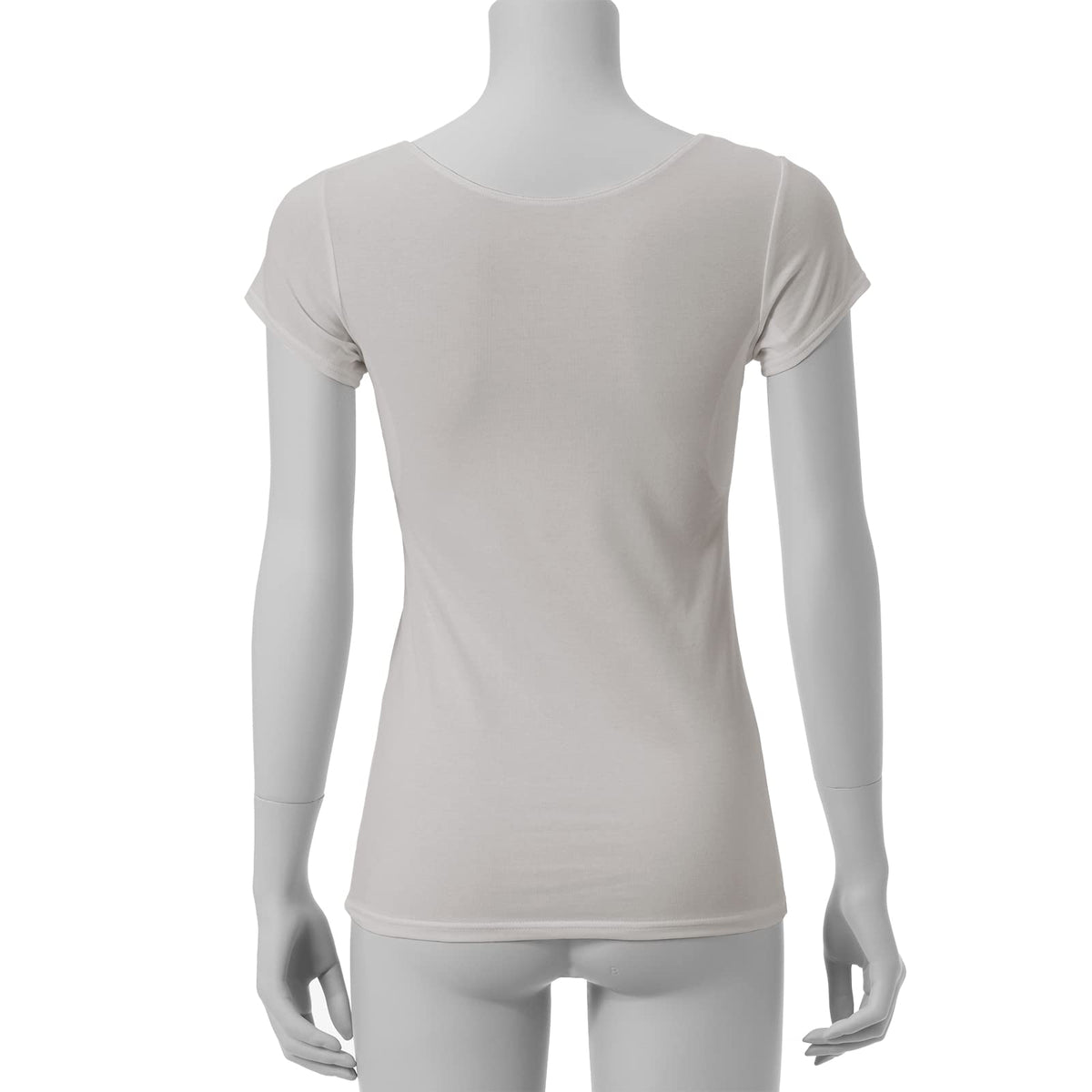 DEOEST Odor-Resistant French Sleeve with Sweat Pads Size L Light Gray