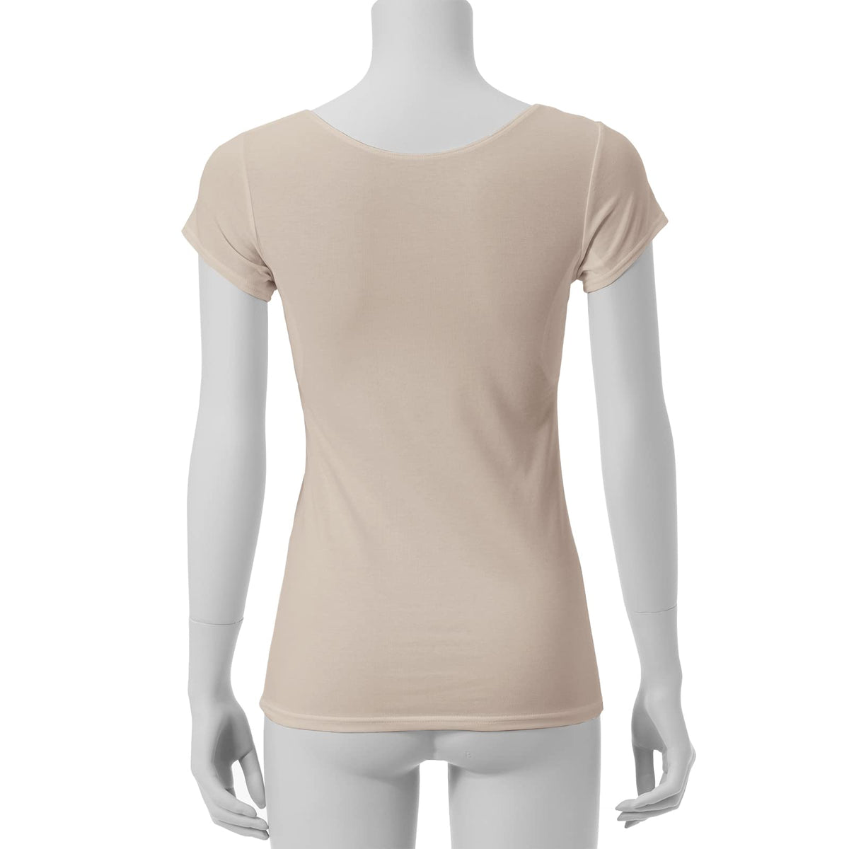 DEOEST Odor-Resistant French Sleeve with Sweat Pads in Beige LL