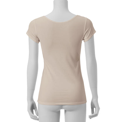 DEOEST Odor-Resistant French Sleeve with Sweat Pads in Beige LL