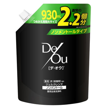 Deou Body Wash Non-Menthol 930ml for Fresh Citrus Clean