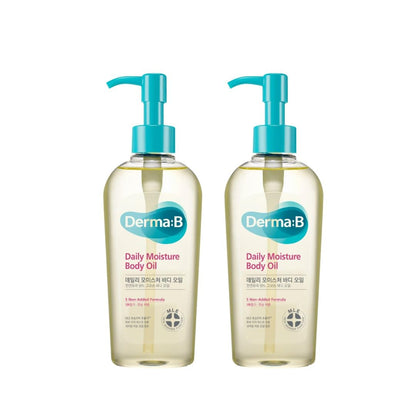 DERMA:B Daily Moisture Body Oil 200ml Peach Scented Multi-Use Oil