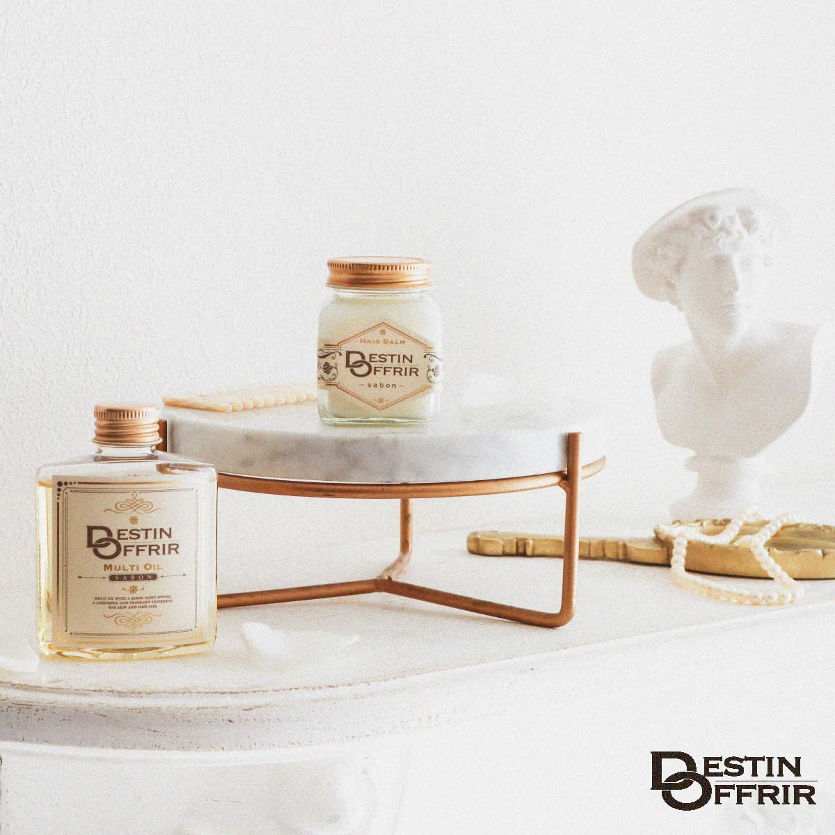 DestinOffrir Hair Balm Amber Vanilla 70g for Styling