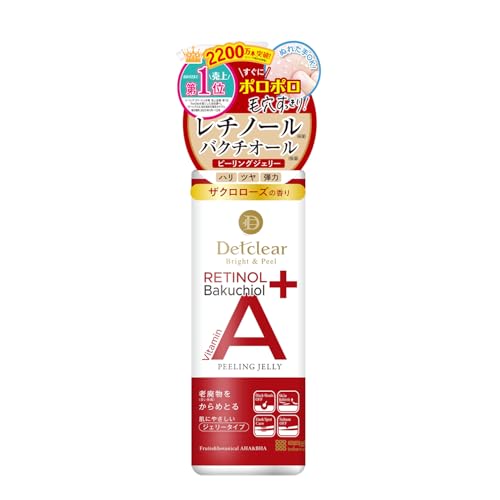 DET Clear Bright &amp; Peel Gel Exfoliant < Type Soin Anti-âge > 180mL (Formulé avec Rétinol et Bakuchiol) Fabriqué au Japon
