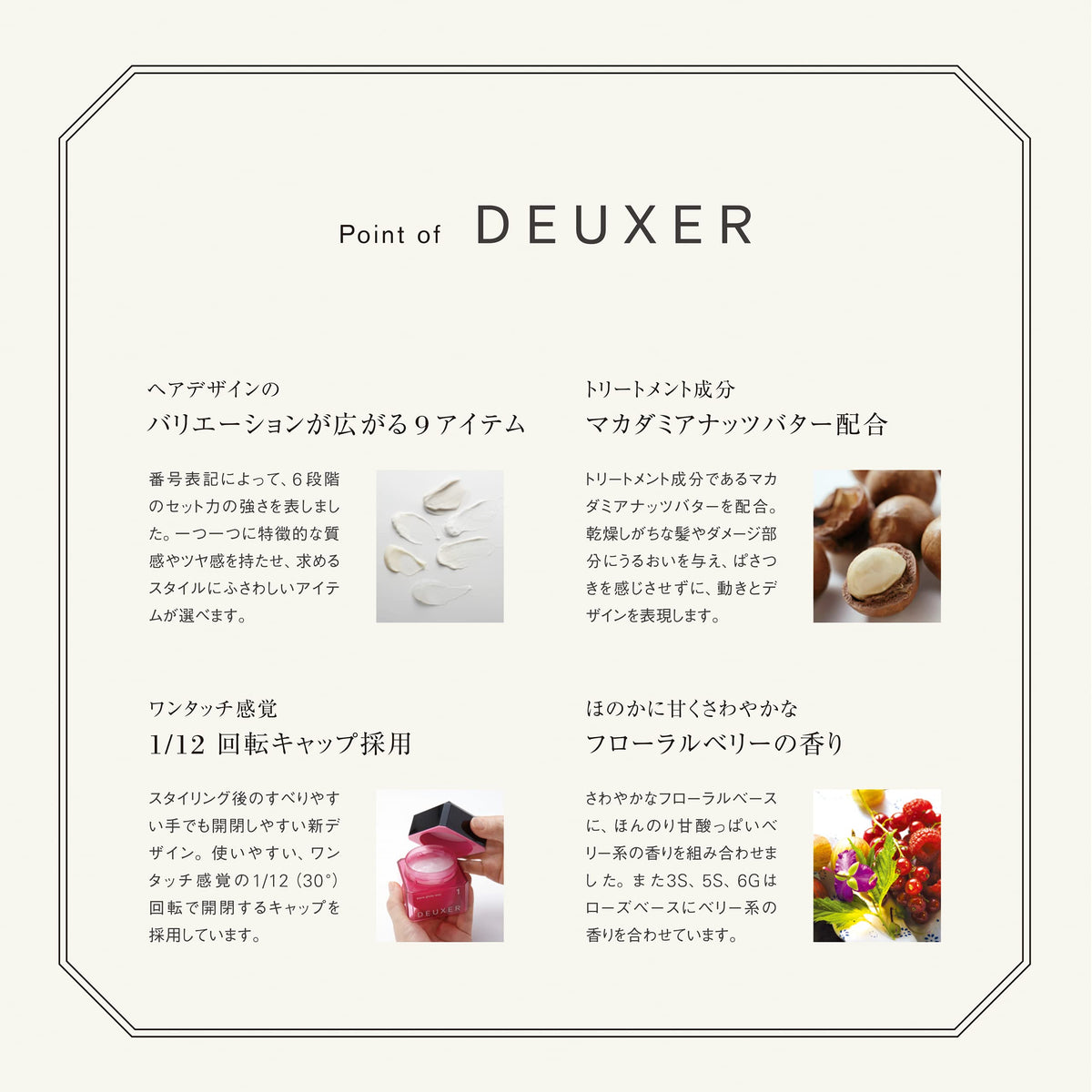DEUXER Medium Hard Wax 320g Floral Berry Green