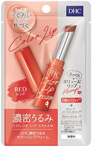 DHC Dense Moisture Color Lip Cream N Red Fragrance Free 1.5g