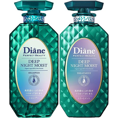 Diane Shampoo &amp; Treatment [Moonlight Berry Scent] Perfect Beauty Deep Night Moist Set 450ml×2