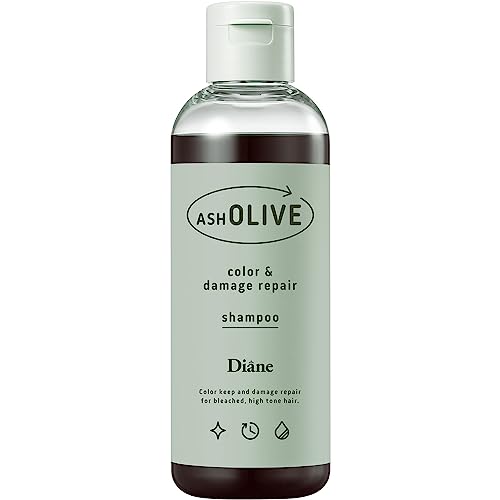 Diane Color Shampoo Ash Olive [Reduces Yellowing, Color Charge &amp; Damage Repair] Ash Olive 200ml