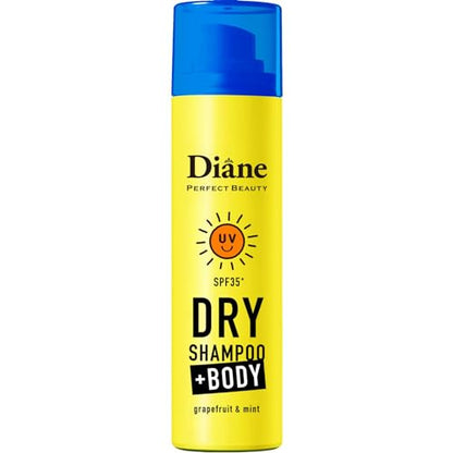 Portable Diane Body Dry Shampoo [UV Care] Grapefruit &amp; Peppermint Scent 40g + BODY Plus Body Diane Perfect Beauty