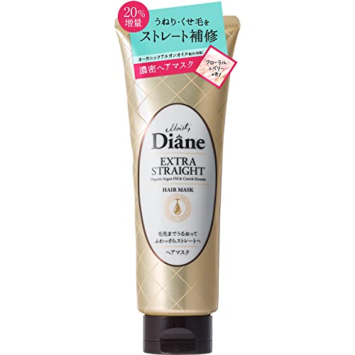 Diane Hair Mask [Straight] Floral &amp; Berry Scent Perfect Beauty Extra Straight 180g [For Wavy, Curly, and Frizzy Hair]