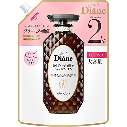 Diane 【Large Capacity】 Treatment [Damage Repair] Floral &amp; Berry Scent Perfect Beauty Extra Damage Repair Refill 660ml