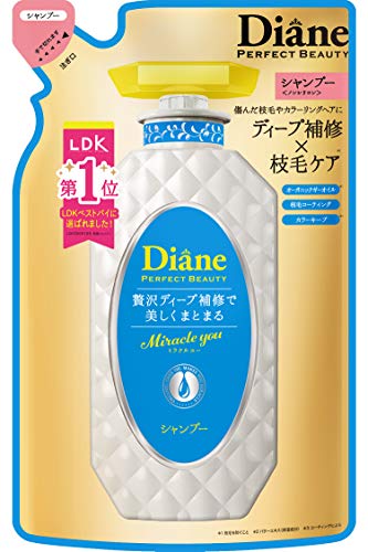 Diane Shampoo [Color Keep &amp; Damage Repair] Shiny Floral Scent Perfect Beauty Miracle You Refill 330ml