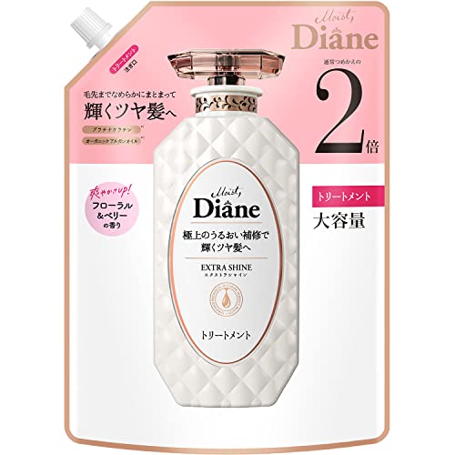 Diane 【Large Capacity】 Treatment [Shiny Hair] Floral &amp; Berry Scent Perfect Beauty Extra Shine Refill 660ml