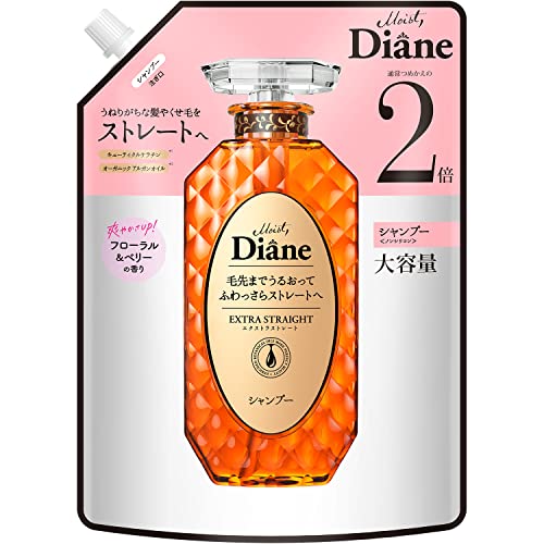 Diane Large Capacity Shampoo Extra Straight 660ml with Argan Oil