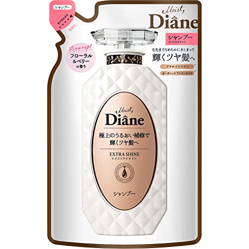 Diane Shampoo [Shiny Hair] Floral &amp; Berry Scent Perfect Beauty Extra Shine Refill 330ml