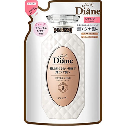 Diane Shampoo [Shiny Hair] Floral &amp; Berry Scent Perfect Beauty Extra Shine Refill 330ml