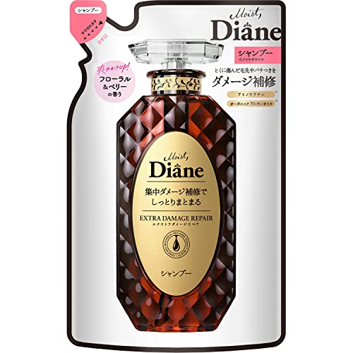 Diane Shampoo [Damage Repair] Floral &amp; Berry Scent Perfect Beauty Extra Damage Repair Refill 330ml