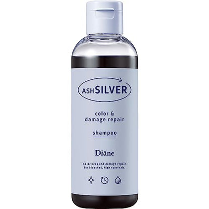 Diane Color Shampoo Ash Silver [Yellowing Control, Color Charge &amp; Damage Repair] Ash Silver 200ml