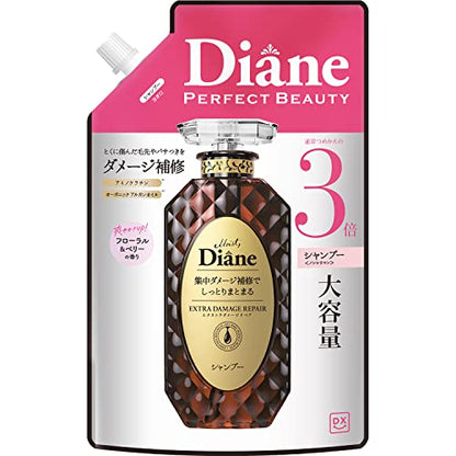 [Amazon.co.jp Exclusive] Diane [Large Capacity] Shampoo [Damage Repair] Floral &amp; Berry Scent DX Extra Damage Repair Refill 1000ml