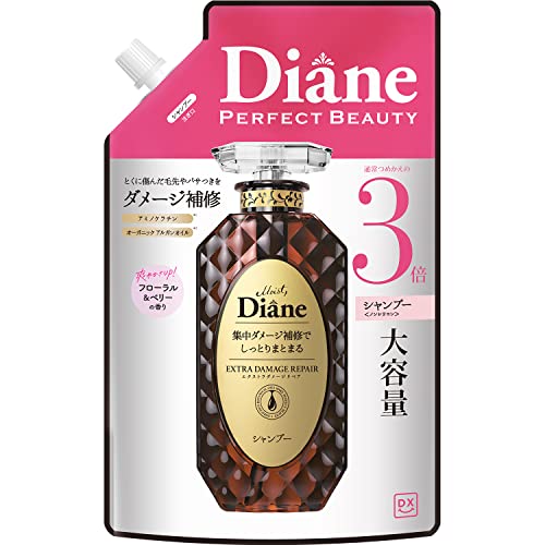 [Amazon.co.jp Exclusive] Diane [Large Capacity] Shampoo [Damage Repair] Floral &amp; Berry Scent DX Extra Damage Repair Refill 1000ml