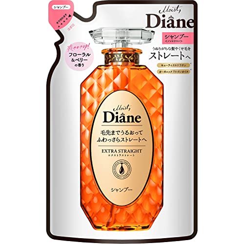 Diane Shampoo [Straight] Floral &amp; Berry Scent Perfect Beauty Extra Straight Refill 330ml