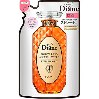 Diane Shampoo [Straight] Floral &amp; Berry Scent Perfect Beauty Extra Straight Refill 330ml