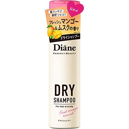 Portable Dry Shampoo (Waterless Shampoo) Fresh Mango &amp; Musk Fragrance Diane Perfect Beauty 40g