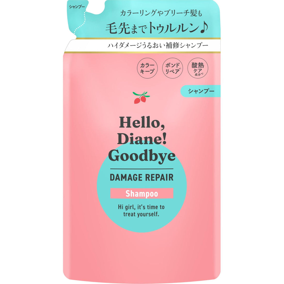 Diane Moist Repair Shampoo Refill 320ml for Damaged Hair