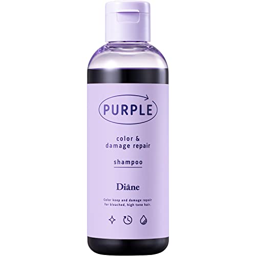 Diane Color Shampoo Purple 200ml for Yellowing Control and Damage Repair