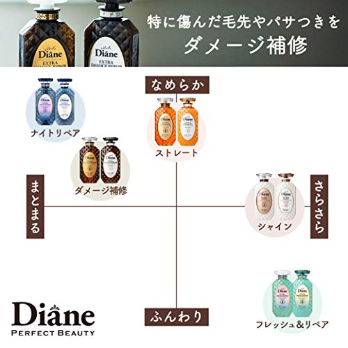 Diane Extra Damage Repair Shampoo 660ml Floral Berry Scent