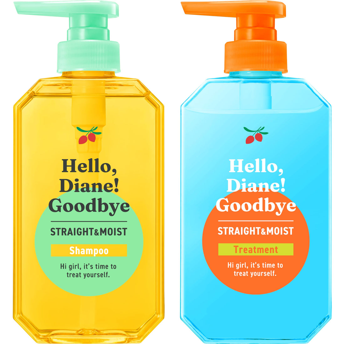 Diane Moisture Shampoo and Conditioner Set 400ml Tea and Musk Scent