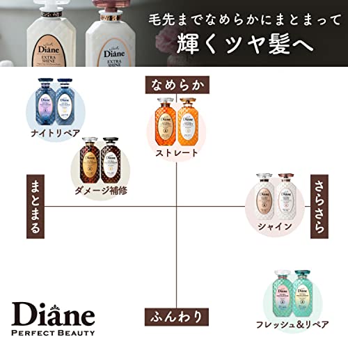 Diane Perfect Beauty Extra Shine Shampoo and Conditioner Set 450ml