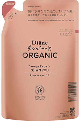 Diane Bonheur Organic Damage Repair Shampoo Rose &amp; Neroli 320ml