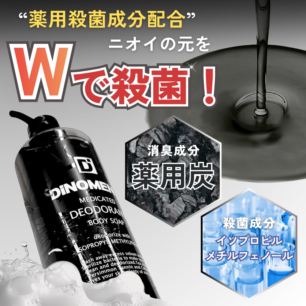 DiNOMEN Déodorant Gel Douche 700ml pour un soin doux du corps