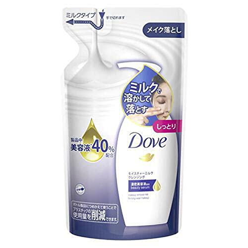 Dove Moisture Milk Cleansing Refill 180ml Gentle Makeup Remover