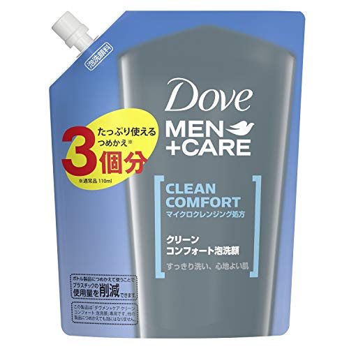 Dove MEN(ダヴメン) クリーンコンフォート メンズ 泡洗顔 詰め替え用 330ml 保湿 皮脂 べたつき