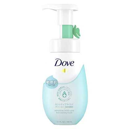 Dove Creamy Foaming Facial Cleanser 150ml for Sensitive Skin