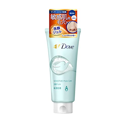 Dove(ダヴ) しっとり毛穴ケア 洗顔ジェル 敏感肌用 本体 140g 無香料