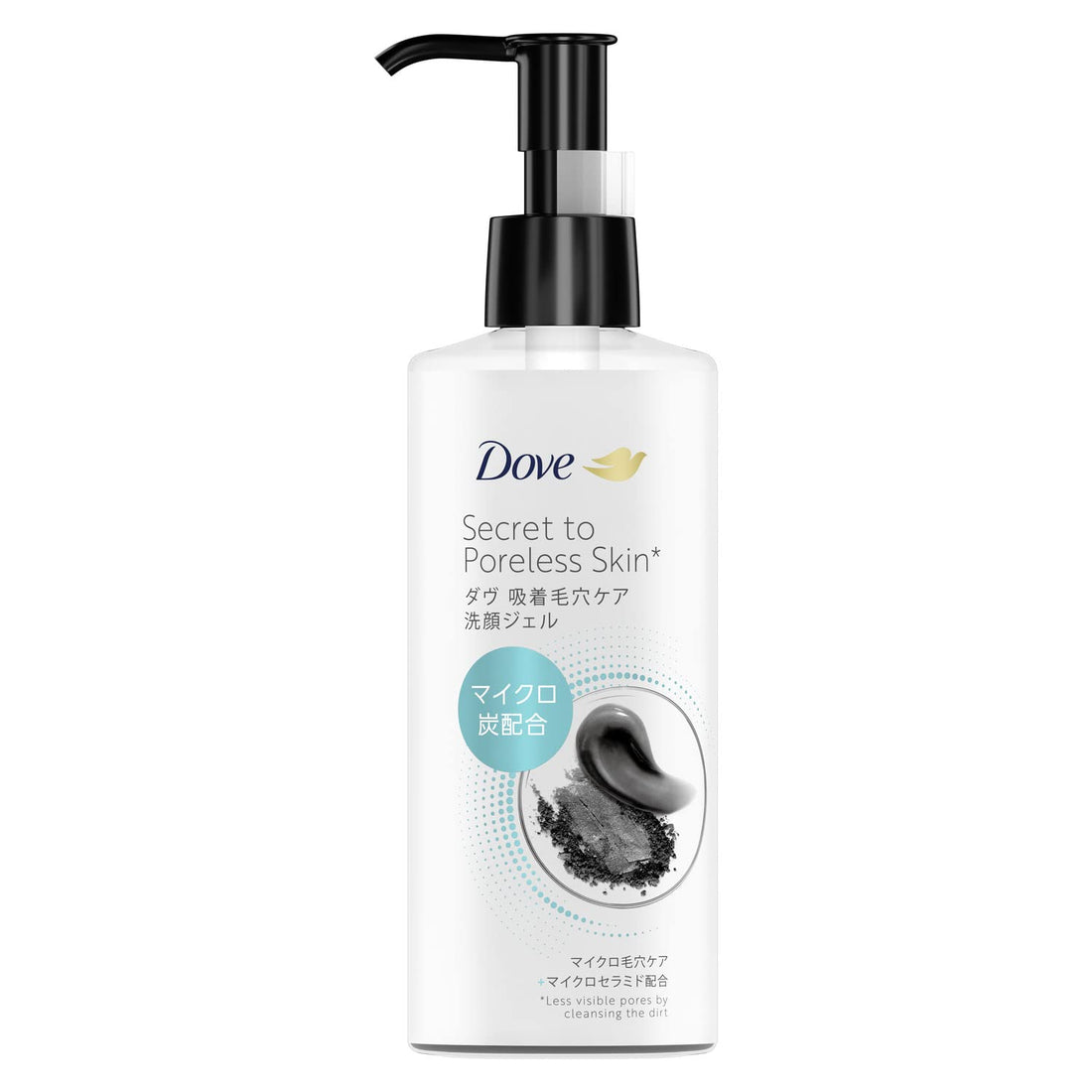 Dove Gel Nettoyant Visage 150ml pour Pores avec Micro-Charbon
