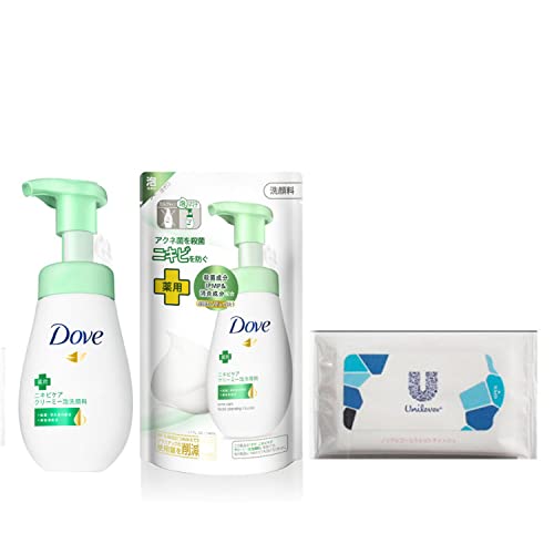 Dove Nettoyant Moussant Crème 160mL et Recharge 140mL