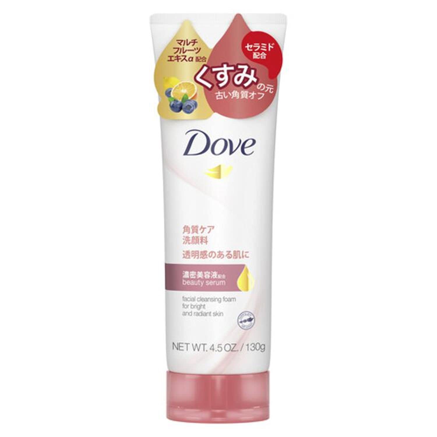 Dove Clear Renew Exfoliating Facial Cleanser 130g for Bright Skin