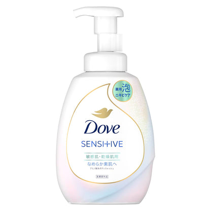 Dove Foaming Body Wash 540g for Smooth Skin