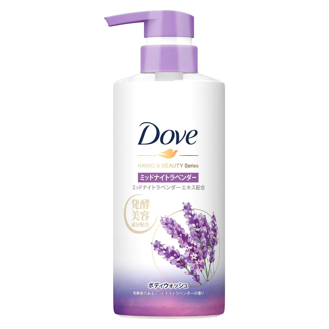 Dove Gel douche Fermentation et Beauté Lavande de minuit 480g