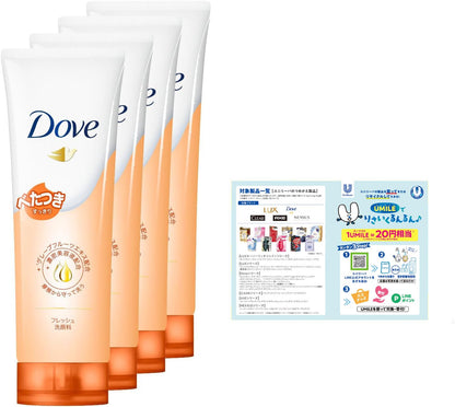 Dove Nettoyant Visage Fraîcheur Peau Grasse 130g avec parfum fruité frais
