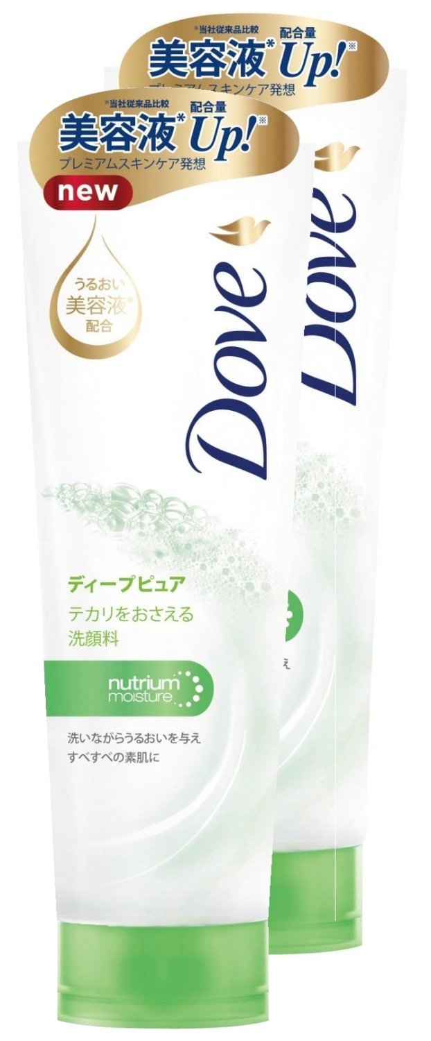 Dove Deep Pure Cleansing Foam 130g Twin Pack for Japanese Skincare