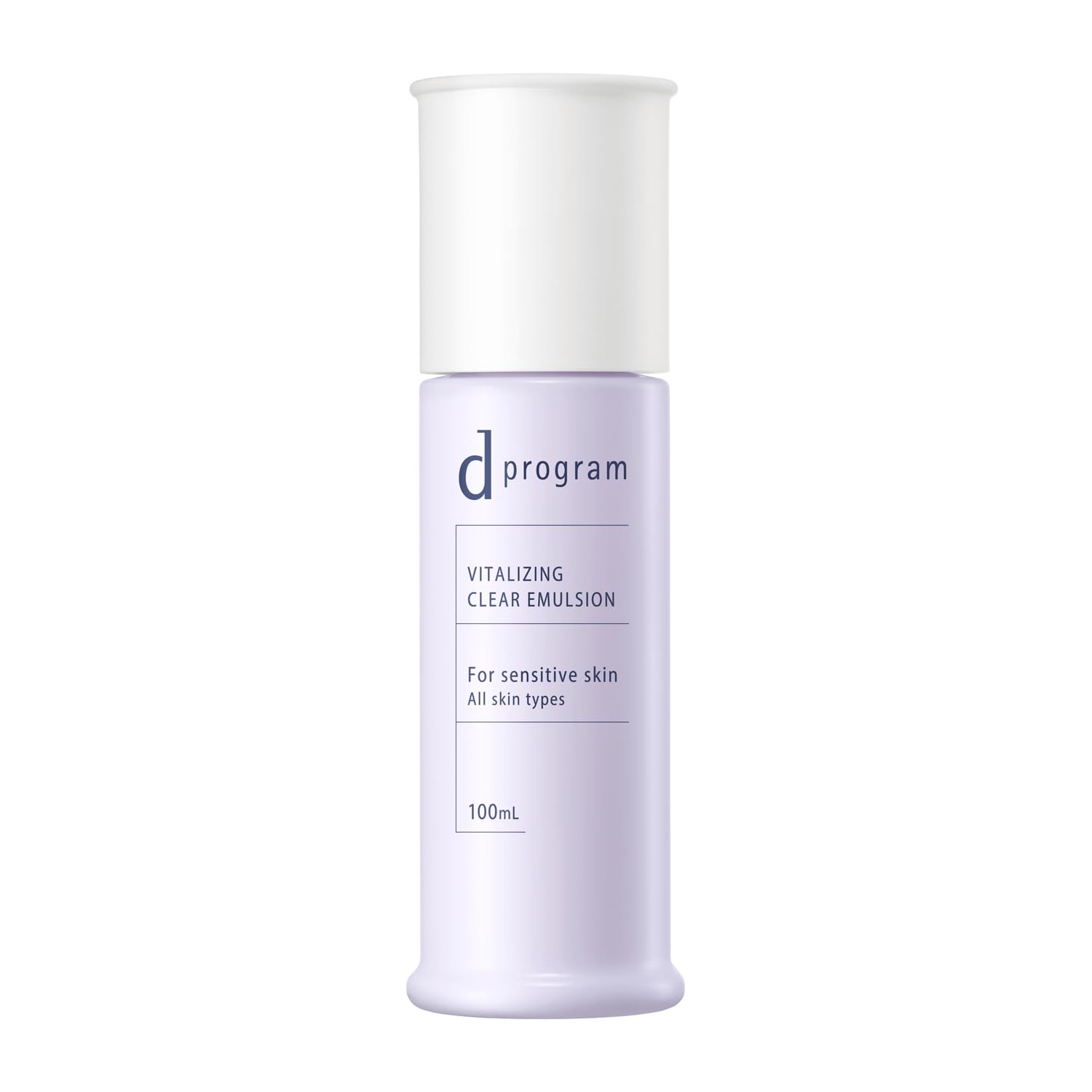 d program Vitalizing &amp; Clear Emulsion EX 100mL | Emulsion | Milk/Lotion type | Fragrance-free | Delicate Moisturizing, Skin Roughness Prevention, Focus on Beautiful Skin Bacteria | Shiseido