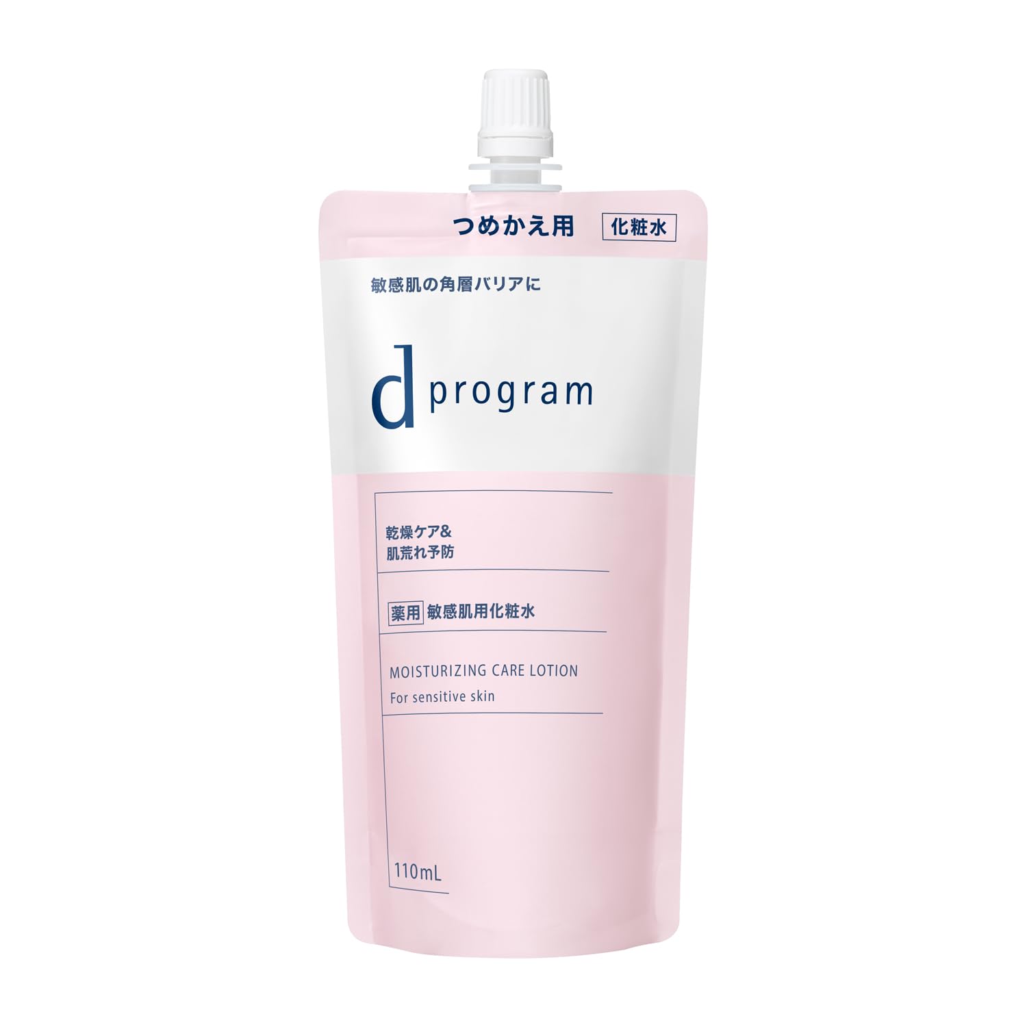 d program Moist Care Lotion EX (Refill) 110mL | Toner | Milk/Lotion Type | Fragrance-Free | Delicate Moisturizing, Skin Roughness Prevention, Focused on Beautiful Skin Bacteria | Shiseido