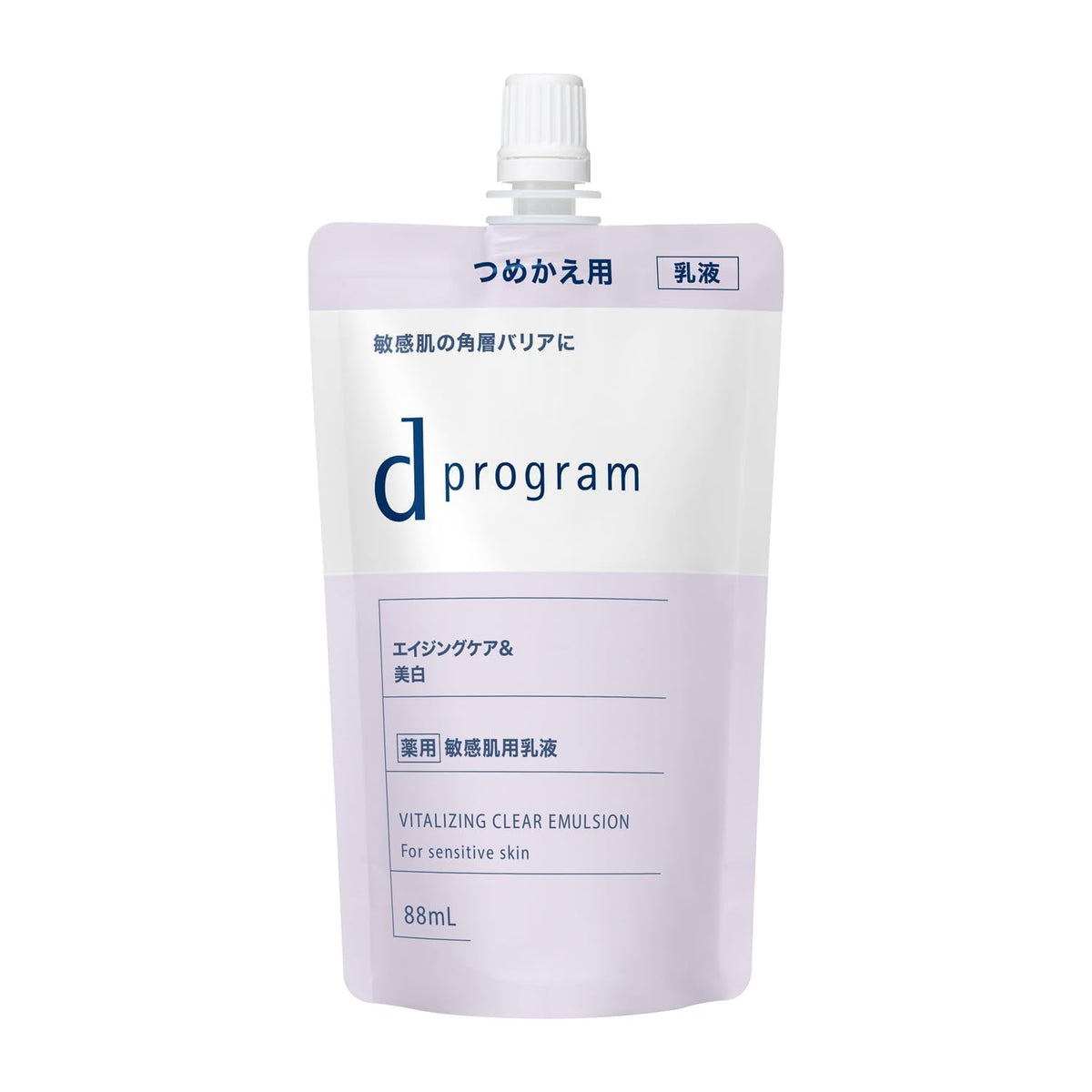 d program Vitalizing &amp; Clear Emulsion EX Refill 88mL Fragrance-Free Moisturizer