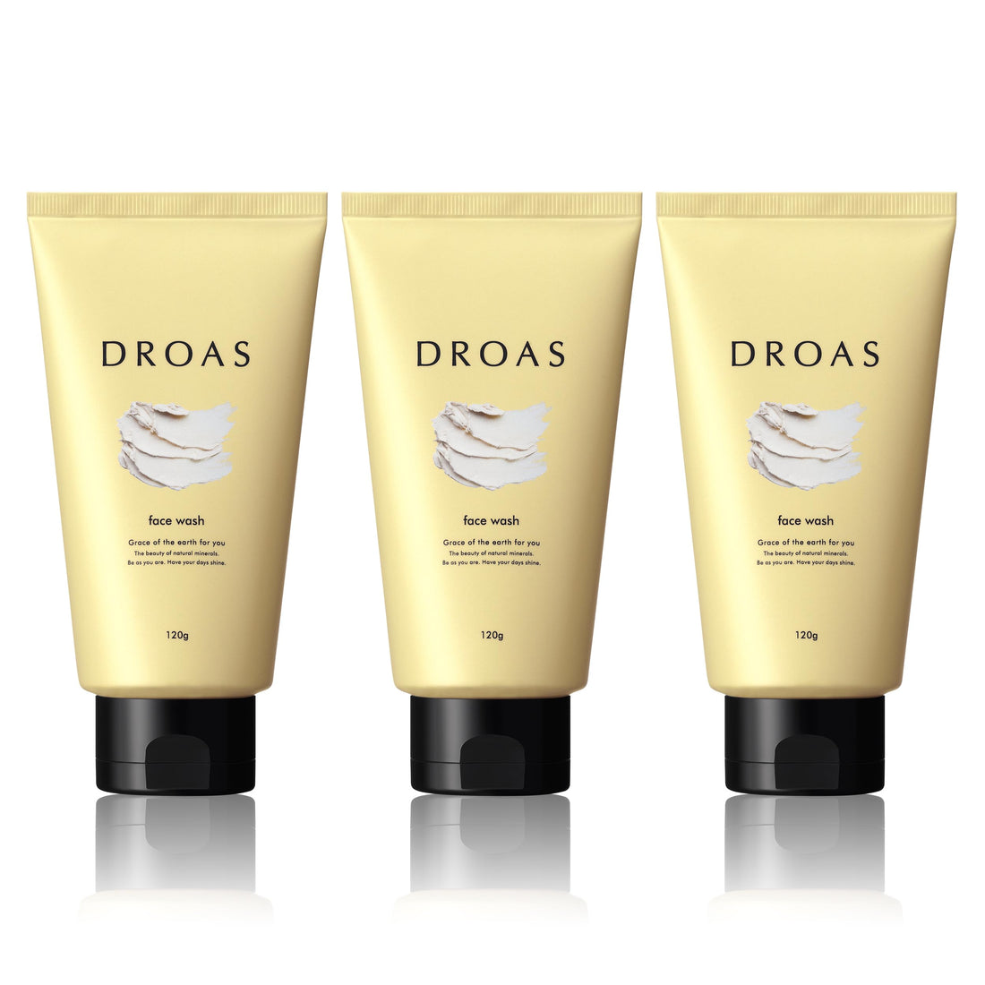 DROAS Clay Vita Wash Facial Cleanser Set for Pore Care and Brightening