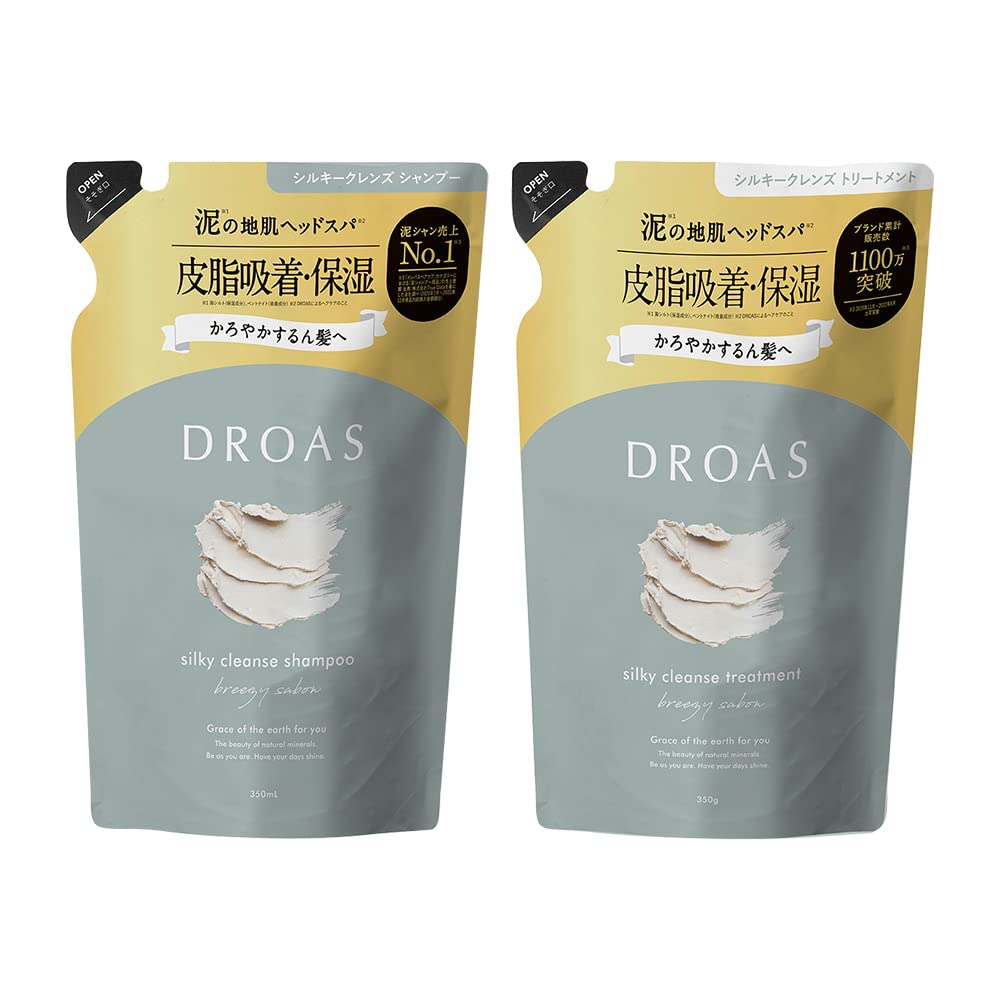 DROAS Silky Cleanse Shampoo and Treatment Refill Set 400ml
